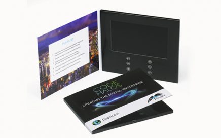 7 inch screen Video in folder video book lcd video brochure