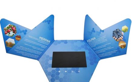 Customized shape LCD video mailer video wedding invitation card