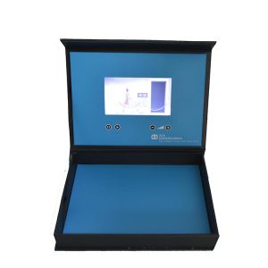 Best display video box in print customized video presentation box with light sensor