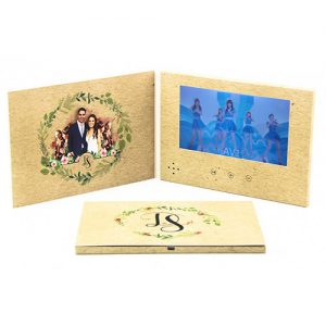Chinese video wedding invitation card video player greeting card for wedding ceremony