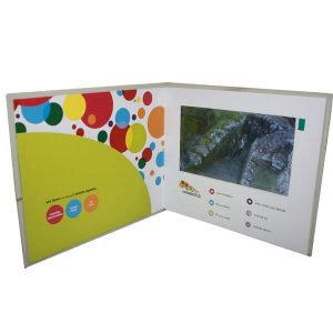 Custom 10'' audio video business cards video folders advertising with printing graphic