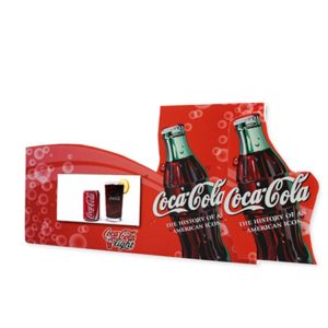 Point Of Sale retail display with Video screen for coca-cola advertising