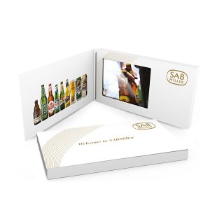 Promo video brochure business card with lcd screen digital brochure video player for advertising